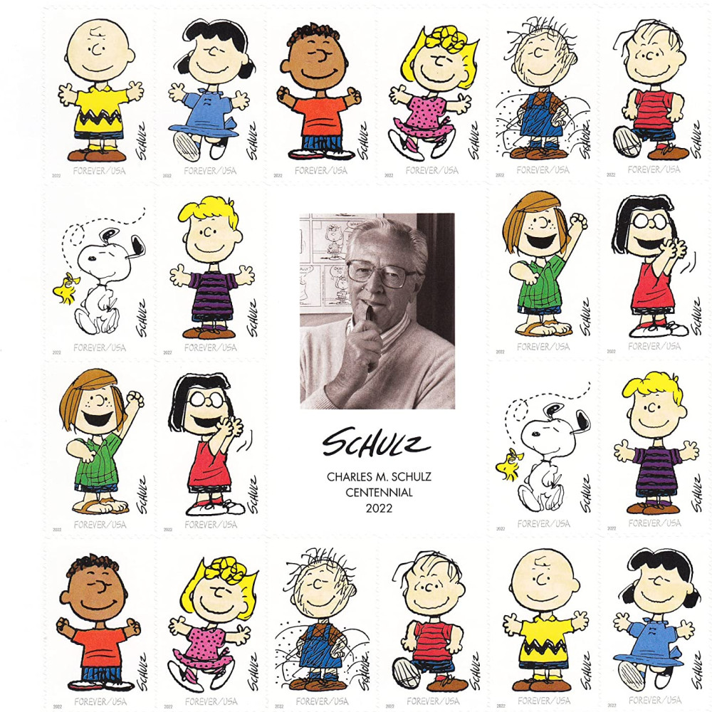 (2022) Charles M. Schulz Sheet Forever First Class Postage Stamps